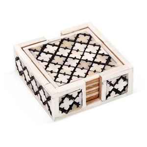 Sous-verre à thé en incrustation d'os de haute qualité Style classique nouveau tapis/coussin de conception meilleure qualité pour tasse à thé et bière - Product Image 1