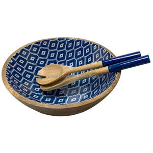 Cuenco redondo de madera para servir a precio de fábrica, juego de vajilla al mejor precio para vajilla de sopa, pegatina esmaltada decorativa para uso de almacenamiento - Product Image 6