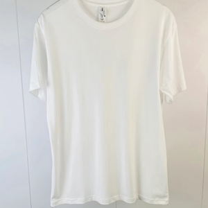 T-shirt blanc de haute qualité, t-shirt vierge pour homme, t-shirt 180 g/m², logo personnalisé, col rond classique - Product Image 1