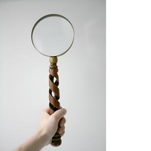 Lunettes Loupe Premium Or 5X avec Poignée Métallique Incassable et Grande Loupe de Lecture de 84mm - Product Image 3