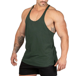 Débardeur sans manches personnalisé pour hommes pour Gym Fitness respirant tricoté Stringer Vest vêtements de musculation masculin en vente - Product Image 5