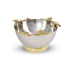 Frutero de acero inoxidable para soporte de latón, pieza de diseño de vida para forma redonda y al mejor precio - Product Image 1