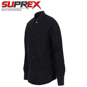 Chemises habillées slim fit en denim délavé vintage de qualité supérieure pour hommes SUPREX Enterprises avec poche avant et col boutonné – Collection Printemps - Product Image 6