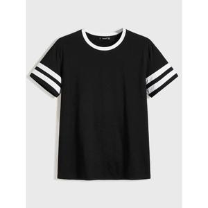 เสื้อยืดลำลองสำหรับเด็กผู้ชายเสื้อยืดแฟชั่นสไตล์มาตรฐานสูงเสื้อยืดผ้าฝ้าย100% ดูดซับเหงื่อ - Product Image 2
