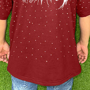 Camiseta de algodón orgánico 100% personalizable OEM para hombre, pantalla de peso pesado, cuello redondo de gran tamaño, ligero, transpirable, estampado de logotipo de punto - Product Image 6