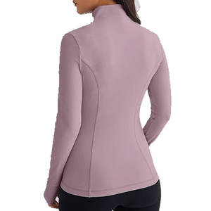 Femmes à la mode léger athlétique fermeture éclair vestes 2025 sweats à capuche Gym Yoga hauts course vêtements d'entraînement avec poche - Product Image 4