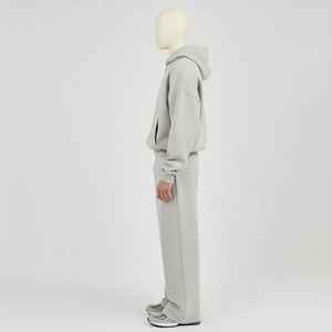 Ensemble de survêtement décontracté personnalisé de haute qualité, coupe ample, en molleton épais 340 grammes, en coton French Terry, avec sweat à capuche à cordon pour homme - Product Image 4