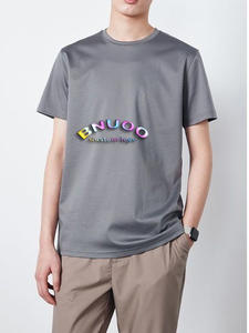 T-shirts en gros en vrac t-shirts de couleur unie pour hommes et femmes confort respirant coton mélangé fournisseur de tissus - Product Image 2