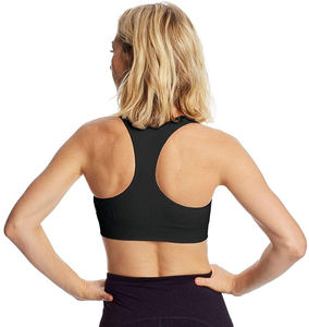 สปอร์ตบราไนลอนผ้าสแปนเด็กซ์สำหรับผู้หญิงแห้งเร็วระบายอากาศได้ดีใช้ออกกำลังกายวิ่งออกกำลังกายเสื้อตัวสั้น - Product Image 1