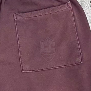 Shorts pour hommes délavés à l'acide design personnalisé haute qualité en coton décontracté uni grande taille XS motif délavé au soleil Mid Streetwear vente en ligne - Product Image 4