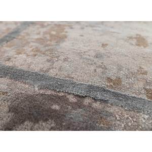 Alfombra Kavi Gris y Negra, Tejida a Mano con Lana, Bambú y Seda, Diseño Teoría del Caos, Geométrica, Boho, para el Hogar, Pasillo, Modelo Rectangular Esk-414 - Product Image 3