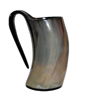 Hot Selling Buffalo Horn Drinking and Tankard <b>Mug</b> for Home and Kitchenware Decorative at Wholesale Prices - Product Image 3