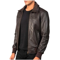 Bonne vente Veste en cuir véritable durable pour hommes Services Prix de gros Veste en cuir pour hommes