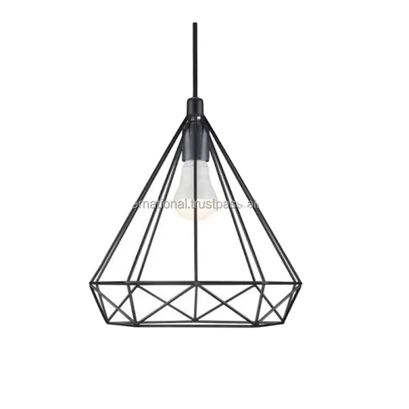 Antiq wire lamp with pandand and living room and restaurant with light luxury style hanging christmas lamp decoration