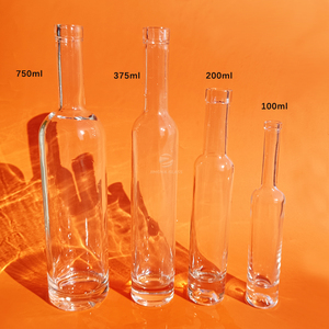 Commercio all'ingrosso 100ml 200ml 375ml 500ml 750ml Super selce bottiglie di vetro per Gin Vodka whisky - Product Image 2