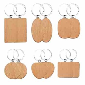 พวงกุญแจสำหรับเด็กวันแรกของขวัญสำหรับโรงเรียนพวงกุญแจไม้เนื้อแข็งทนทานพวงกุญแจไม้ทำด้วยมือพร้อมโลโก้ - Product Image 6