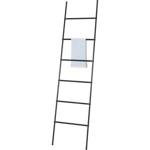 Portasciugamani a scala Jayden a 6 livelli, acciaio nero, MSV - Product Image 3