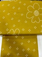 Tissu en coton cambriqué premium imprimé par décharge - Tissu teint 100 % respirant et doux pour robes d'été, costumes et Kurtis - Vente en gros