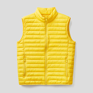 Men's Custom Printed Formal Outwear Puffer Vest Jacket Winter Season <b>Body</b> <b>Warmer</b> <b>Hooded</b> Sleeveless Waistcoat Wholesale Accessory - Product Image 3