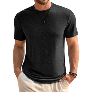 Lujo 320GSM Camiseta de algodón de gran tamaño Heavy Drop Shoulder Streetwear Camiseta en blanco Logotipo personalizado Unisex al por mayor - Product Image 1