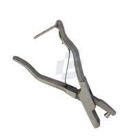 Encocheuse d'oreille animale en acier inoxydable en forme de trou rond | Pince à étiquette d'oreille pour chien mouton bétail cochon Instrument d'identification du bétail