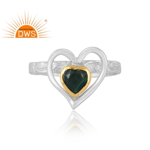 Increíble diseño, anillo de piedras preciosas de malaquita Natural de Plata de Ley 925, joyería de diseño personalizado para mujer, regalo para ella - Product Image 3