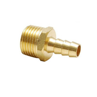 Raccord de Tuyau Double Droit à Double Embout Barbelé en Laiton OEM avec Raccord Rotatif Hexagonal et Raccords PEX
