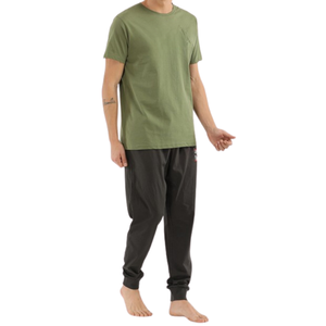 Pijamas de algodón de primera calidad para hombre, fabricante OEM, ropa de dormir transpirable suave, conjunto de ropa de descanso para compradores al por mayor - Product Image 3
