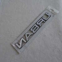 Emblème personnalisé noir brillant Lettre URBAN Badge avec décoration 3D Compatible avec Range Rover Autocollants alphabétiques