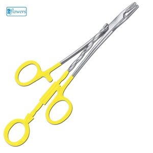 Pinza Hemostática Quirúrgica 6 Flores, Porta Agujas, Instrumento Manual de Acero Inoxidable, Clase I, Certificado CE - Product Image 1