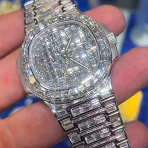 Diamante probador aprobado Moissanite reloj | VVS lujo helado esqueleto al por mayor - Product Image 3