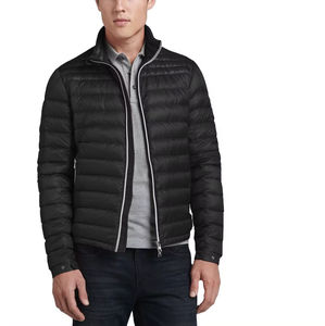 Chaqueta acolchada con estilo de invierno para hombre de alta calidad, cortavientos de lona transpirable con logotipo frontal, venta al por mayor - Product Image 2