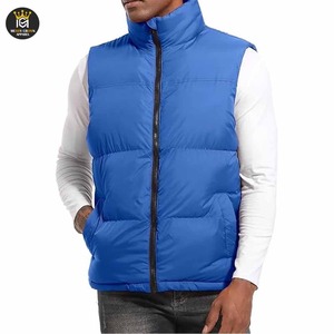 แจ็กเก็ตขนเป็ดแขนกุดมีซิปสำหรับผู้ชายแจ็คเก็ตฤดูหนาวให้ความอบอุ่นน้ำหนักเบา - Product Image 1