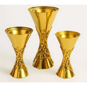 Organisateur de parfum de conception arabe pour les événements religieux en acier inoxydable bicolore - Product Image 6