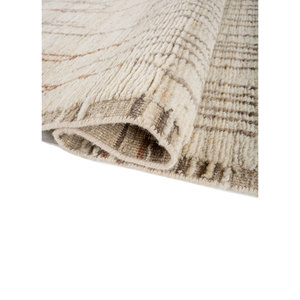 Alfombras de Lana Tejidas a Mano Manifest Ivory, Diseño Geométrico Abstracto para el Hogar, Sala de Estar, Pasillo, Entrada, Diseño de Rompecabezas Rectangular - Re-1182(F) - Product Image 2