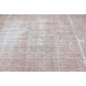 Grand tapis turc vintage 6,7x10,4 pi (203x318 cm), tapis persan rose - Product Image 5