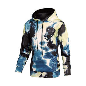Sudaderas con Capucha Tie Dye para Hombre, Hechas en Pakistán, Básicas, Mezcla de Algodón, Sudaderas con Capucha Tie Dye de Alta Calidad para Hombre - Product Image 5