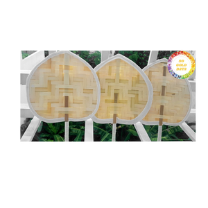 Bamboo handfan Premium hecho a mano bambú Vietnam origen adecuado para bodas favores decoraciones de fiesta y Decoración elegante para el hogar - Product Image 3