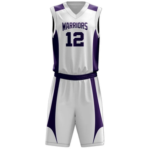 Ensemble de maillots de basket-ball Warriors, 12 maillots imprimés numériquement, col en V, sans manches, uniforme unisexe pour adultes, évacuation de l'humidité, anti-UV, anti-bactérien - Product Image 2