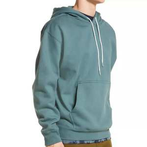 Unisex 100% Cotton 400gsm Anti-Wrinkle <b>Hoodie</b> Pullover Oversized <b>Lined</b> Fleece Long Logo Print Wholesale <b>Men</b> Knitted Solid - Product Image 2