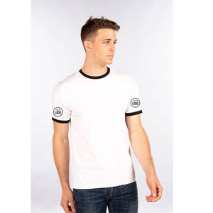 Camiseta Retro Ligera de Algodón 100% de Alta Calidad con Ribete en Contraste, Personalizable al por Mayor para Marcas y Eventos - Product Image 1