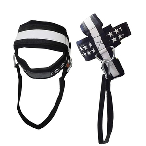 Harnais de tête avec chaîne pour l'entraînement musculaire du cou Gym Musculation Musculation Haltérophilie-Néoprène Heavy Duty - Product Image 4