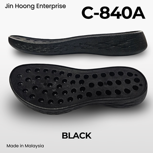 Jin Hoong Kids' C-840A Black <b>PVC</b> Ultralight Outsole Lightweight Comfortable Durable Anti-Slip Water Resistant Flexibility High - Product Image 2