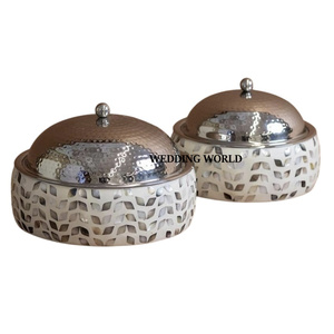 Olla con aislamiento de acero inoxidable, cazuela de diseñador de mesa de calidad superior, utensilios de cocina de forma redonda, olla caliente de Metal de lujo - Product Image 5