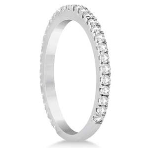 Anillo de Bodas Eternity para Mujer con Diamante de 0.47ct Engastado en Platino, Anillos de Diamantes Lujosos - Product Image 3