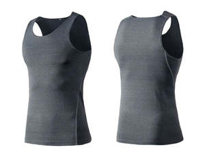 เสื้อกล้ามออกกำลังกายแขนกุดสำหรับผู้ชายเสื้อผ้า3D ฟิตเนสลำลองผ้าสแปนเด็กซ์ถักระบายอากาศได้โลโก้ออกแบบได้ตามต้องการ - Product Image 4