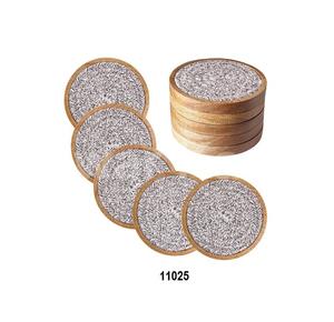 แผ่นรองแก้วไม้สี่เหลี่ยมทรงโมเดิร์นเพ้นท์ลายด้วยมือ ขนาดเส้นผ่านศูนย์กลาง 300 มม. เป็นมิตรกับสิ่งแวดล้อม - Product Image 6