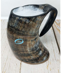 Viking Vintage Ox Horn Beer Mug Buffalo Céramique Verres à collectionner pour la maison et l'hôtel Fournisseur indien - Product Image 5