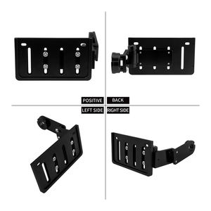 Soporte plegable para matrícula de motocicleta HCMOTORKU, soporte de montaje lateral trasero para Harley <span class=keywords><strong>Softail</strong></span> Fat Boy Breakout Low Rider 18-Up - Product Image 4