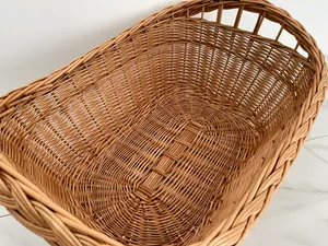 Vietnamese Handwoven Rattan Storage & Laundry <b>Basket</b> Durable & Decorative Design - Product Image 3